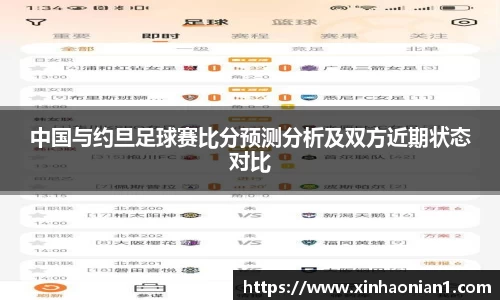 中国与约旦足球赛比分预测分析及双方近期状态对比